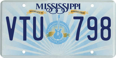 MS license plate VTU798