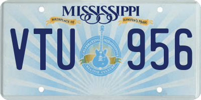 MS license plate VTU956