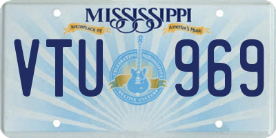 MS license plate VTU969