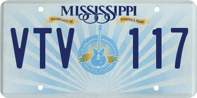 MS license plate VTV117