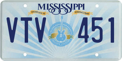 MS license plate VTV451