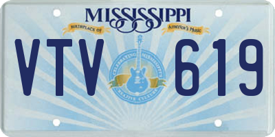 MS license plate VTV619