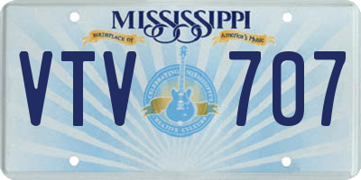 MS license plate VTV707