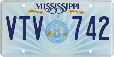 MS license plate VTV742