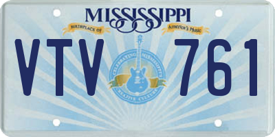 MS license plate VTV761