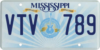 MS license plate VTV789