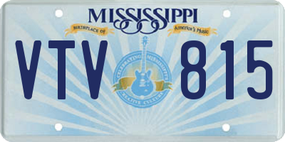 MS license plate VTV815