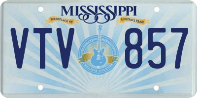 MS license plate VTV857