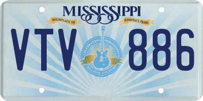 MS license plate VTV886