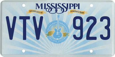 MS license plate VTV923