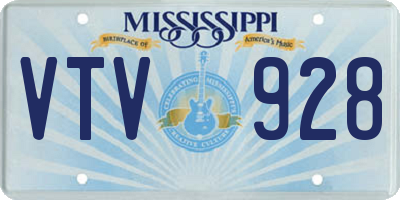 MS license plate VTV928