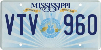MS license plate VTV960