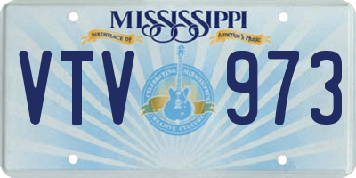 MS license plate VTV973