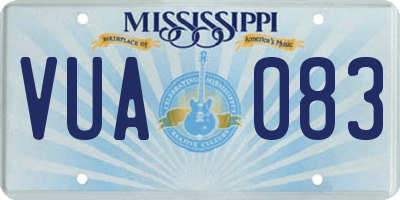 MS license plate VUA083