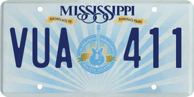 MS license plate VUA411
