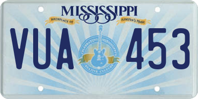 MS license plate VUA453