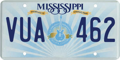 MS license plate VUA462