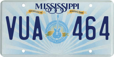 MS license plate VUA464