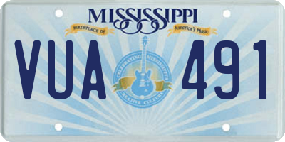MS license plate VUA491