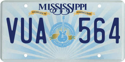 MS license plate VUA564