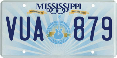 MS license plate VUA879