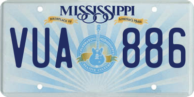 MS license plate VUA886