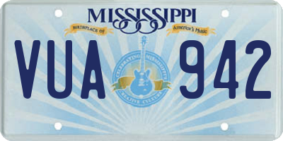MS license plate VUA942
