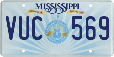 MS license plate VUC569