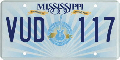 MS license plate VUD117