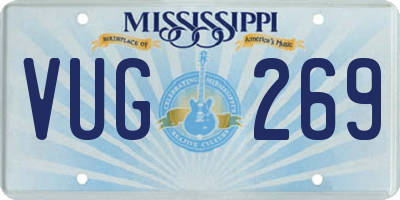 MS license plate VUG269