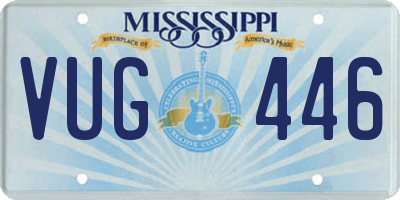 MS license plate VUG446