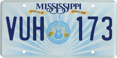 MS license plate VUH173