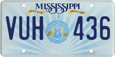 MS license plate VUH436
