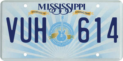 MS license plate VUH614