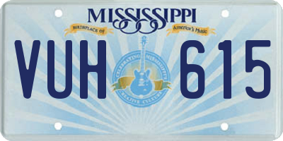 MS license plate VUH615