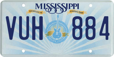MS license plate VUH884