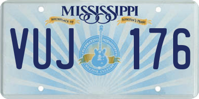 MS license plate VUJ176