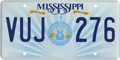 MS license plate VUJ276