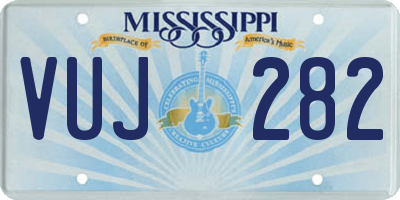 MS license plate VUJ282