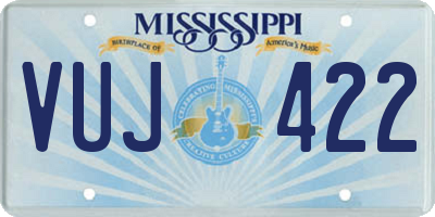 MS license plate VUJ422