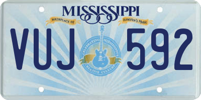 MS license plate VUJ592