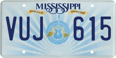 MS license plate VUJ615
