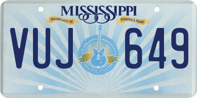 MS license plate VUJ649