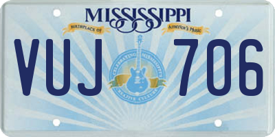 MS license plate VUJ706