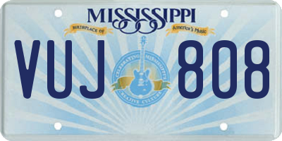 MS license plate VUJ808