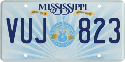MS license plate VUJ823