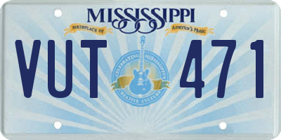 MS license plate VUT471