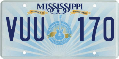 MS license plate VUU170