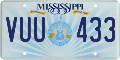 MS license plate VUU433