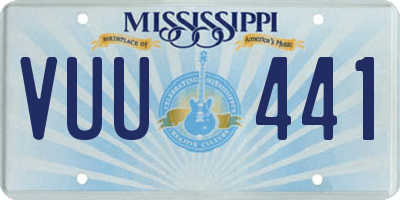 MS license plate VUU441